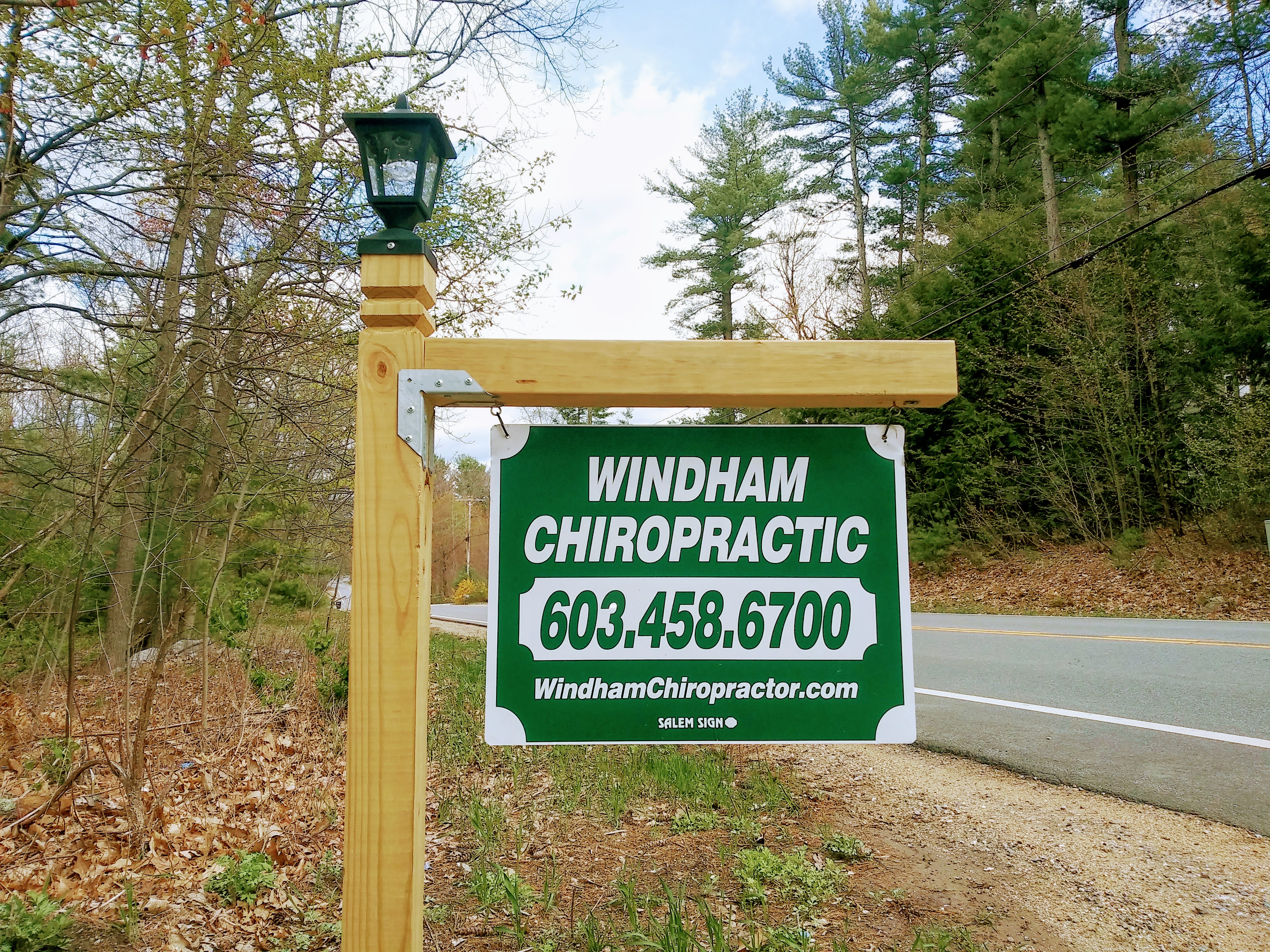 Windham Chiropractic Street Sign